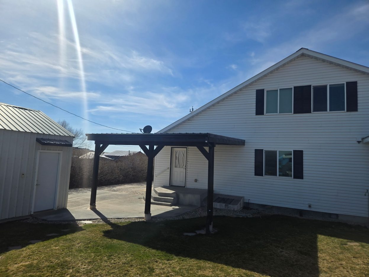 Covered pergola patio