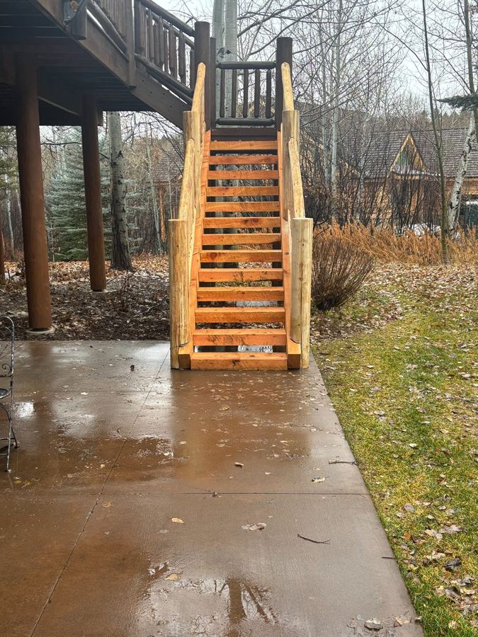 New stairs during build